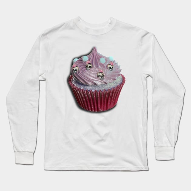 Cupcake skull glass Long Sleeve T-Shirt by ZoNe71